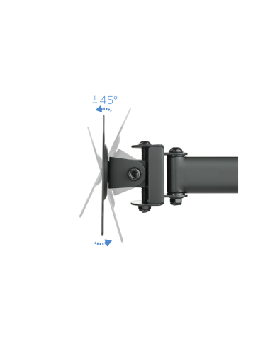 TooQ DB1327TN-B soporte para monitor 68,6 cm (27") Negro Escritorio
