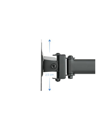 TooQ DB1327TN-B soporte para monitor 68,6 cm (27") Negro Escritorio