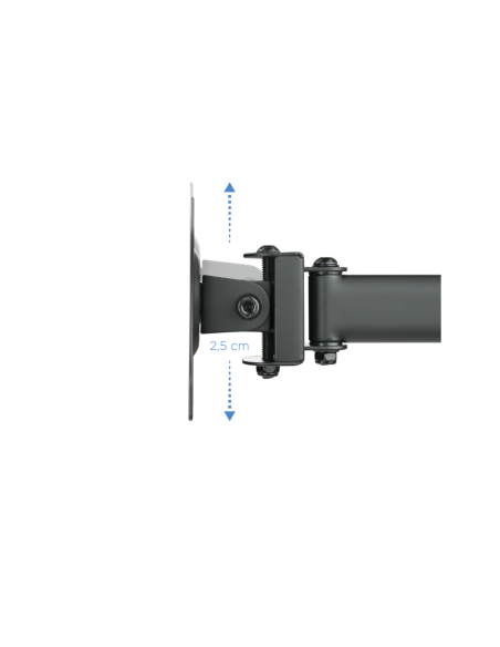 TooQ DB1327TN-B soporte para monitor 68,6 cm (27") Negro Escritorio