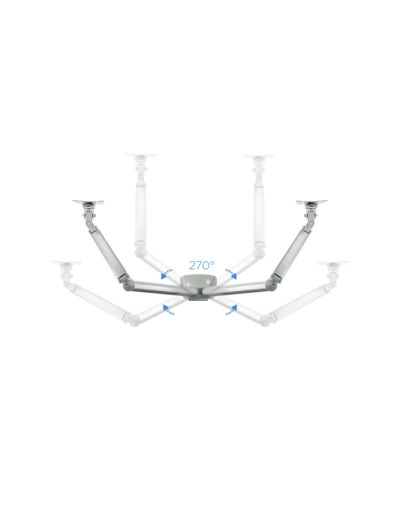 TooQ DB3132TNR-S soporte para monitor 81,3 cm (32") Escritorio