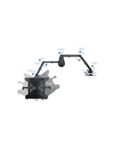 TooQ Soporte de mesa para pantalla 13"-32" y portátil