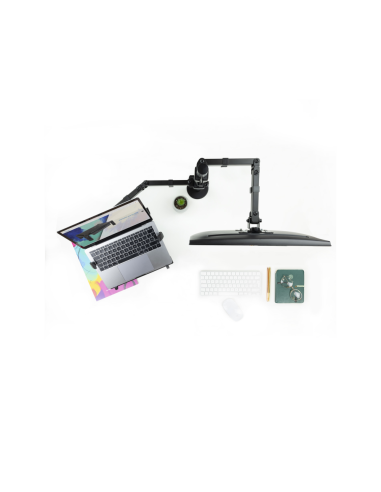 TooQ Soporte de mesa para pantalla 13"-32" y portátil