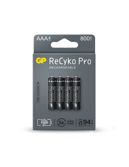 GP Batteries ReCyko Pro Batería recargable AAA Níquel-metal hidruro (NiMH)