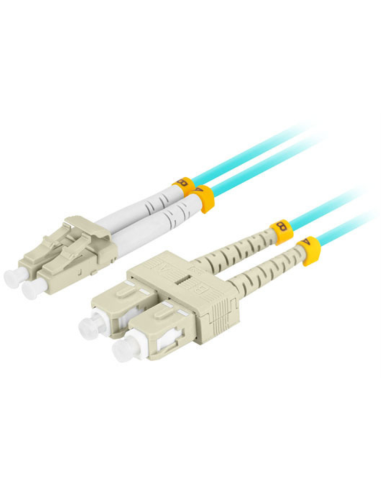 Lanberg FO-LUSU-MD31-0020-TQ Cable de fibra óptica e InfiniBand 2 m 2x LC 2x SC LC/SC Color aguamarina