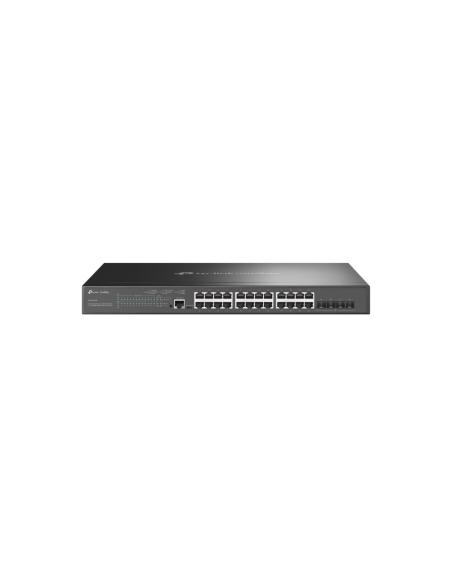 TP-Link Omada SG3428XMP switch Gestionado L2+ Gigabit Ethernet (10/100/1000) Energía sobre Ethernet (PoE) 1U Negro