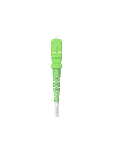 AISENS Cable Fibra Óptica Latiguillo G657A2 3.0 9/125 SMF Simplex CPR DCA LSZH, SC/APC-SC/APC, Blanco, 80 m