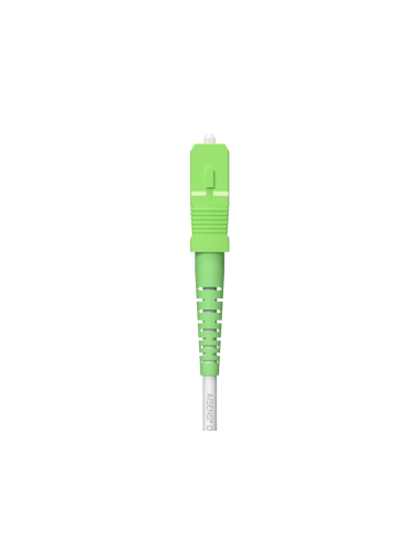 AISENS Cable Fibra Óptica Latiguillo G657A2 3.0 9/125 SMF Simplex CPR DCA LSZH, SC/APC-SC/APC, Blanco, 120 m