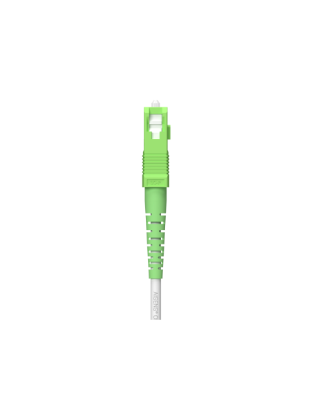 AISENS Cable Fibra Óptica Latiguillo G657A2 3.0 9/125 SMF Simplex CPR DCA LSZH, SC/APC-SC/APC, Blanco, 200 m