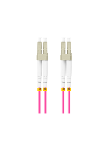Lanberg FO-LULU-MD41-0010-VT Cable de fibra óptica e InfiniBand 1 m LC Violeta