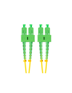 Lanberg FO-SASA-SD11-0020-YE Cable de fibra óptica e InfiniBand 2 m SC Verde, Amarillo