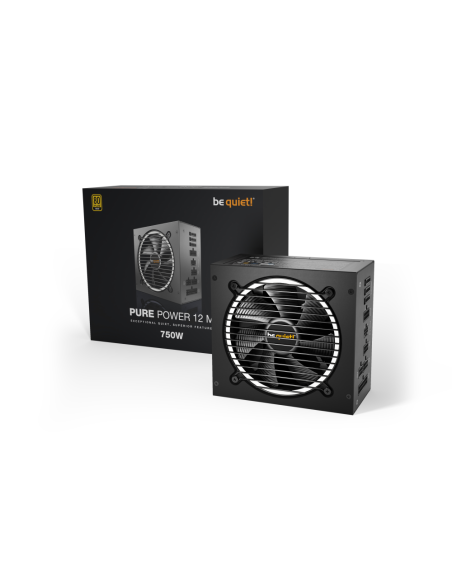 be quiet! Pure Power 12 M unidad de fuente de alimentación 750 W 20+4 pin ATX ATX Negro