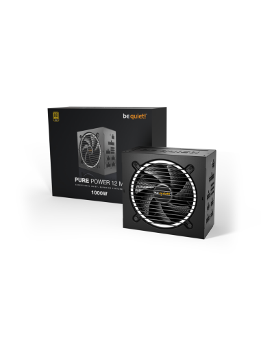 be quiet! Pure Power 12 M unidad de fuente de alimentación 1000 W 20+4 pin ATX ATX Negro