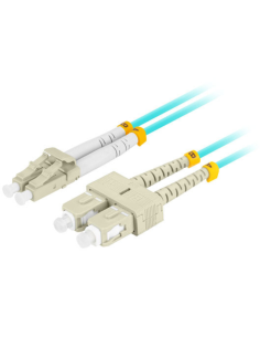 Lanberg FO-LUSU-MD31-0020-TQ Cable de fibra óptica e InfiniBand 2 m 2x LC 2x SC LC/SC Color aguamarina