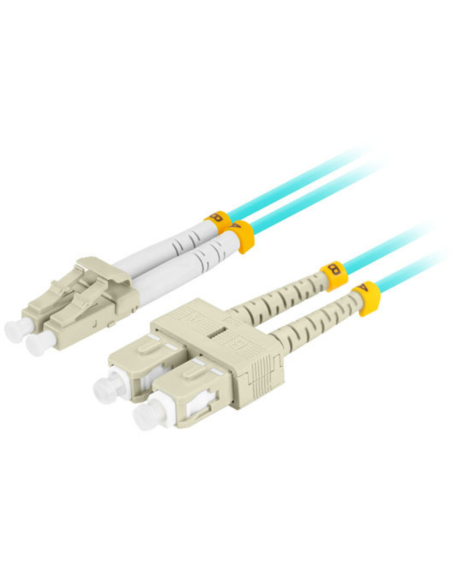 Lanberg FO-LUSU-MD31-0020-TQ Cable de fibra óptica e InfiniBand 2 m 2x LC 2x SC LC/SC Color aguamarina