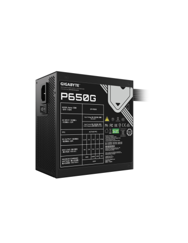 GIGABYTE GP-P650G unidad de fuente de alimentación 650 W 20+4 pin ATX ATX Negro