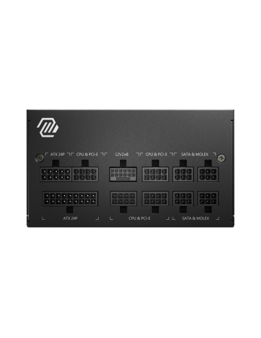 MSI MAG A750GL PCIE5 unidad de fuente de alimentación 750 W 20+4 pin ATX ATX Negro
