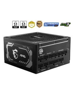 MSI MAG A1250GL PCIE5 unidad de fuente de alimentación 1250 W 24-pin ATX ATX Negro