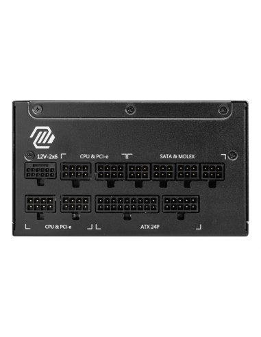 MSI MAG A1250GL PCIE5 unidad de fuente de alimentación 1250 W 24-pin ATX ATX Negro