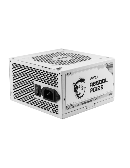 MSI MAG A850GL PCIE5 WHITE unidad de fuente de alimentación 850 W 20+4 pin ATX ATX Blanco