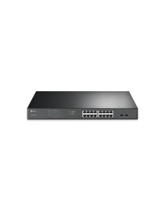 TP-Link TL-SG1218MPE Gestionado L2 Gigabit Ethernet (10/100/1000) Energía sobre Ethernet (PoE) 1U Negro
