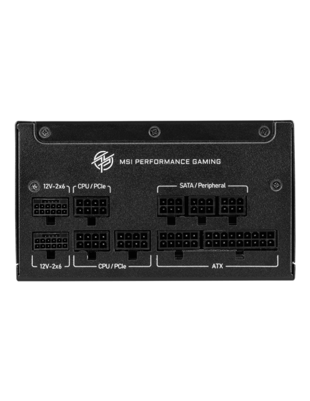 MSI MPG A850GS PCIE5 unidad de fuente de alimentación 850 W 24-pin ATX ATX Negro