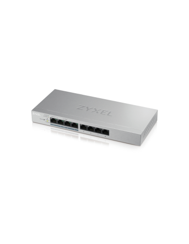 Zyxel GS1200-8HP v2 Gestionado Gigabit Ethernet (10/100/1000) Energía sobre Ethernet (PoE) Gris