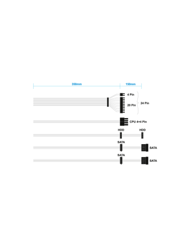 AISENS Fuente Alimentacion ATX 500W OEM, Plata
