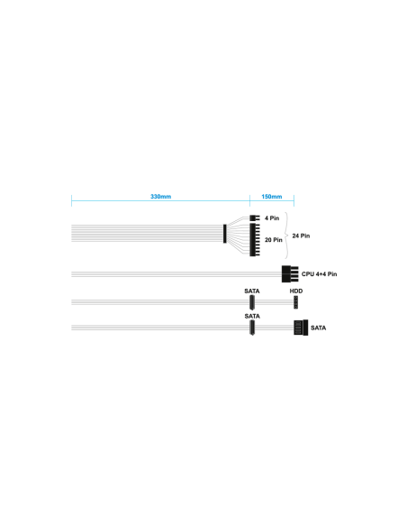 AISENS Fuente Alimentacion SFX 500W OEM, Plata