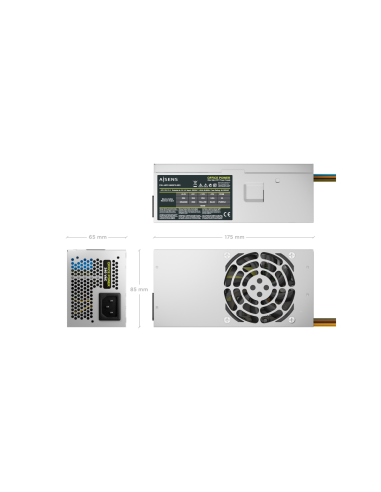 AISENS Fuente Alimentacion TFX 500W OEM, Plata