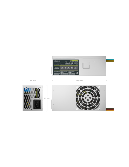 AISENS Fuente Alimentacion TFX 500W OEM, Plata