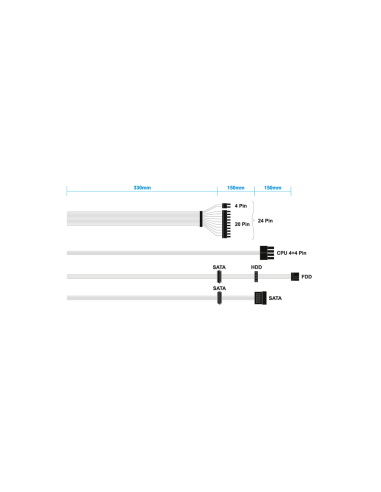 AISENS Fuente Alimentacion TFX 500W OEM, Plata