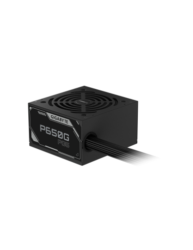 GIGABYTE P650G PCIE 5.1 Fuente de alimentación – PCIe 5.1, 80 PLUS Silver, ventilador de 120mm, compatible con ATX 3.1, enchufe 