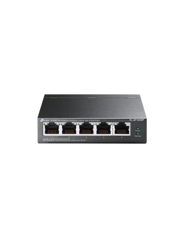 TP-Link TL-SF1005P No administrado Fast Ethernet (10/100) Energía sobre Ethernet (PoE) Negro