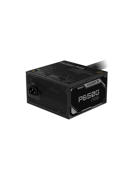 GIGABYTE P650G PCIE 5.1 Fuente de alimentación – PCIe 5.1, 80 PLUS Silver, ventilador de 120mm, compatible con ATX 3.1, enchufe 