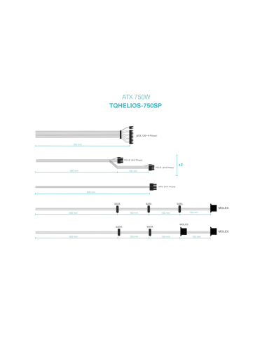 TooQ Fuente de alimentación ATX 750W APFC 80Plus Bronze