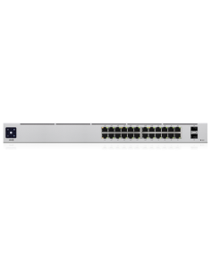 Ubiquiti UniFi 24-Port PoE Gestionado L2/L3 Gigabit Ethernet (10/100/1000) Energía sobre Ethernet (PoE) 1U Plata