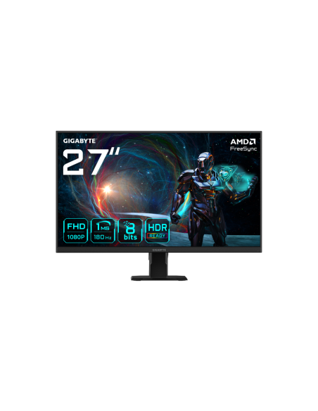 GIGABYTE GS27FA 27" Monitor de Juego FHD - 1920 x 1080, 180Hz, 1ms, 300 cd/m², FreeSync, HDR Ready, HDMI 2.0