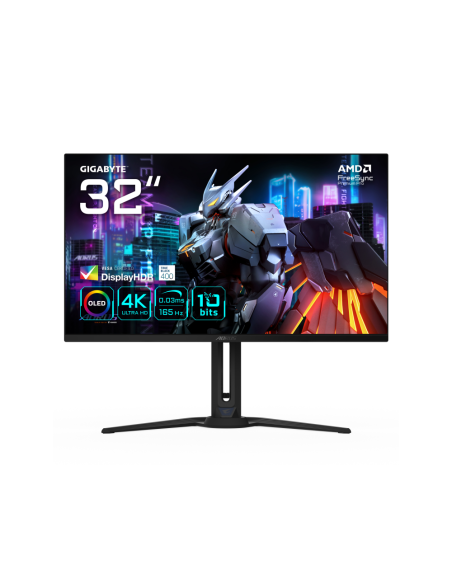 GIGABYTE AORUS FO32U 31,5” Monitor de juegos UHD - 3840 x 2160 (UHD), 165Hz, 0,03ms, 250 cd/m², FreeSync Premium Pro, DisplayHDR