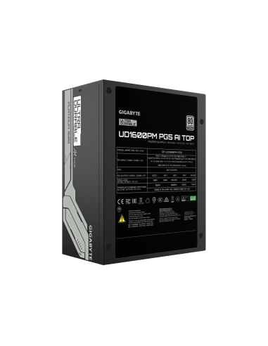 GIGABYTE UD1600PM PG5 AI TOP unidad de fuente de alimentación 1600 W 20+4 pin ATX ATX Negro