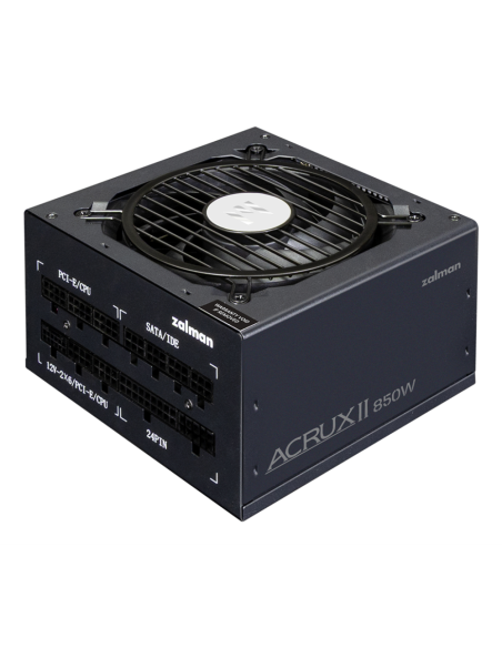 Zalman ACRUX II unidad de fuente de alimentación 850 W 24-pin ATX ATX Negro