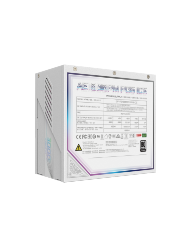 GIGABYTE AORUS ELITE P1000W ICE unidad de fuente de alimentación 1000 W 20+4 pin ATX Blanco