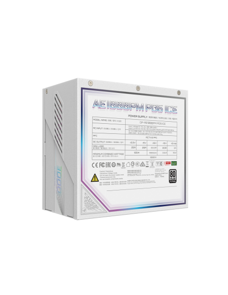 GIGABYTE AORUS ELITE P1000W ICE unidad de fuente de alimentación 1000 W 20+4 pin ATX Blanco