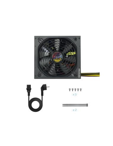 TooQ TQAPOLO-700SP unidad de fuente de alimentación 700 W 20+4 pin ATX ATX Negro