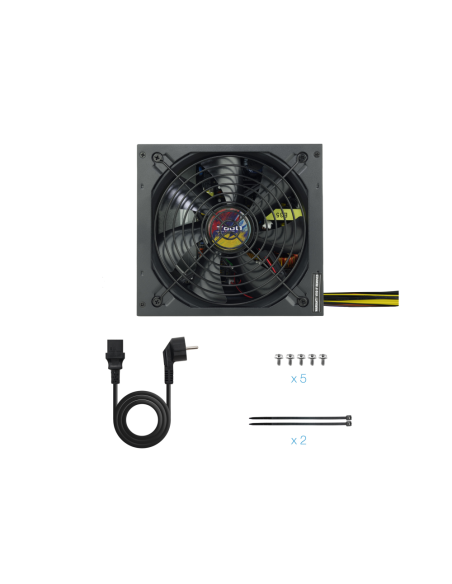 TooQ TQAPOLO-700SP unidad de fuente de alimentación 700 W 20+4 pin ATX ATX Negro