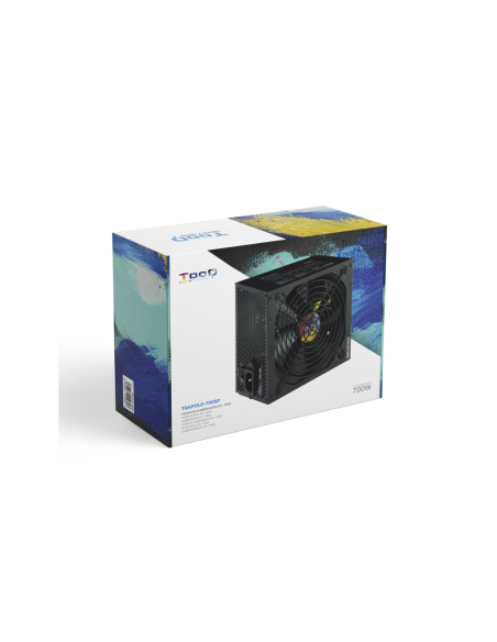 TooQ TQAPOLO-700SP unidad de fuente de alimentación 700 W 20+4 pin ATX ATX Negro