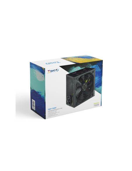 TooQ TQAPOLO-750SP unidad de fuente de alimentación 750 W 20+4 pin ATX ATX Negro