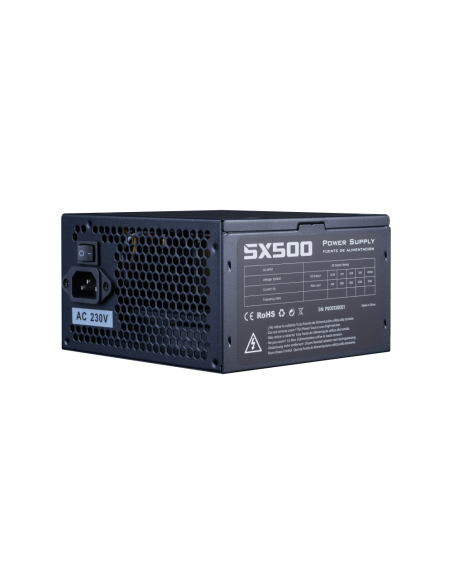 Hiditec PSX500 Bulk unidad de fuente de alimentación 500 W 20+4 pin ATX ATX Negro