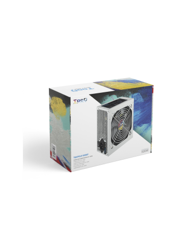 TooQ TQAPOLO-500SP unidad de fuente de alimentación 500 W 20+4 pin ATX ATX Plata