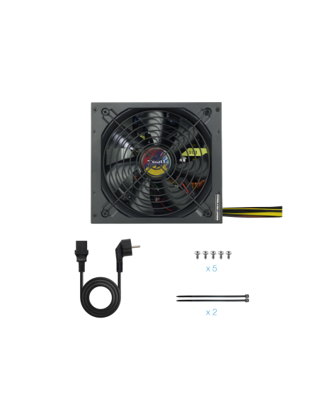 TooQ TQAPOLO-600SP unidad de fuente de alimentación 600 W 20+4 pin ATX ATX Negro