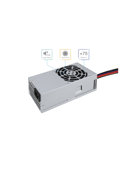 TooQ Ecopower II TFX OEM unidad de fuente de alimentación 500 W 20+4 pin ATX Plata